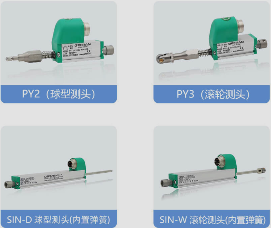 PY-2-C-050-XL0202 PY-2-C-075-XL0202自復(fù)位直線(xiàn)位移傳感器 電子尺 杰佛倫 GEFRAN